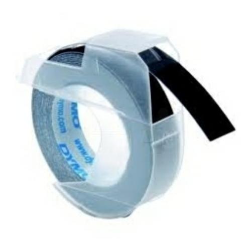 Dymo Reliëfband wit op zwart (S0898130), 9mm