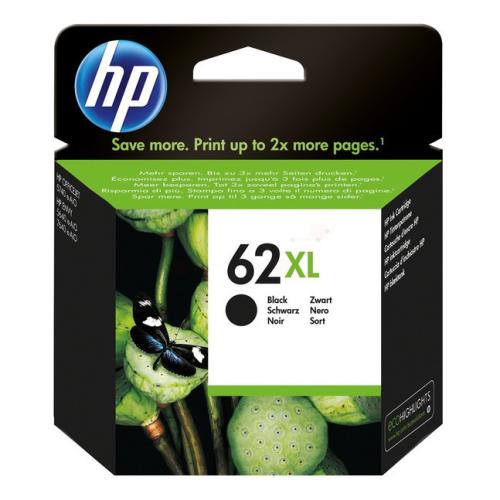 HP inktcartridge zwart (C2P05AE#301 / 62XL) (hoge capaciteit)
