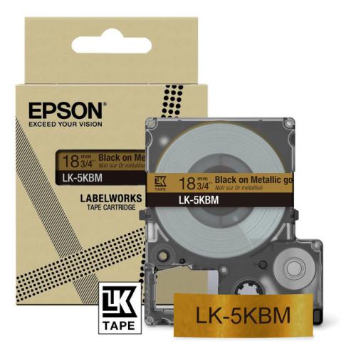 Epson etiketten zwart / goud (C53S672093 / LK5KBM)