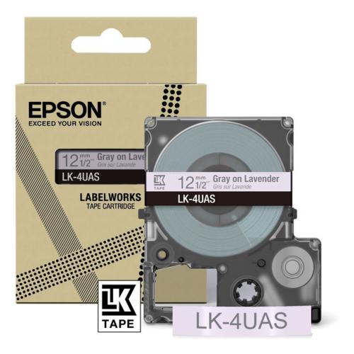 Epson etiketten gray/purple (C53S672107 / LK4UAS)