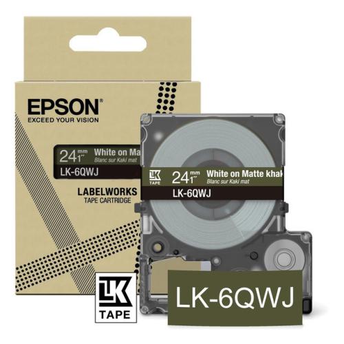 Epson etiketten bruin / wit (C53S672090 / LK6QWJ)