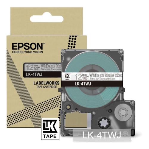 Epson etiketten transparant / wit (C53S672068 / LK4TWJ)
