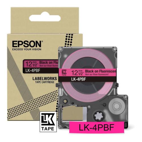 Epson etiketten black/Roze (C53S672100 / LK4PBF)