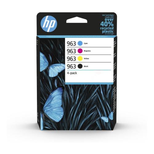 HP inktcartridge zwart / cyaan / magenta / geel (6ZC70AE#301 / 963) (multipack)