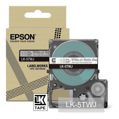 Epson etiketten transparant / wit (C53S672069 / LK5TWJ)