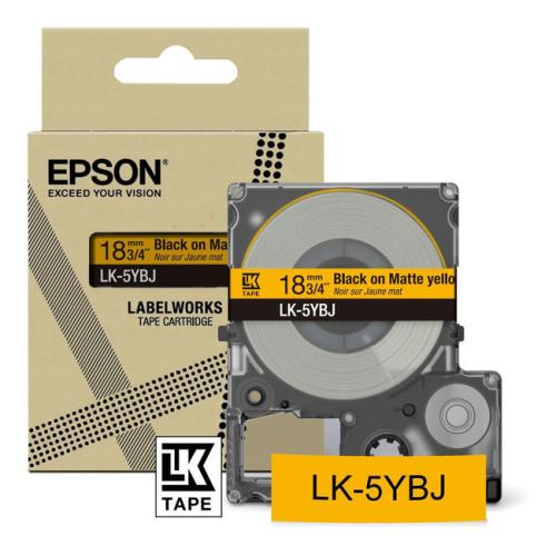 Epson etiketten zwart / geel (C53S672075 / LK5YBJ)