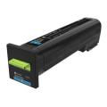 Lexmark toner cyaan (72K0X20 / 072K0X20) (hoge capaciteit)