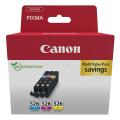 Canon inktcartridge cyaan / magenta / geel (4541B019 / CLI526) (multipack)